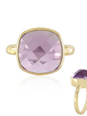 Lavendel-Amethyst-Silberring