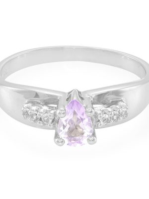 Lavendel-Amethyst-Silberring