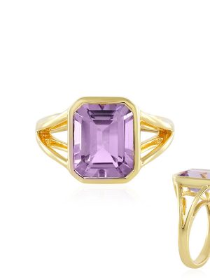 Lavendel-Amethyst-Silberring