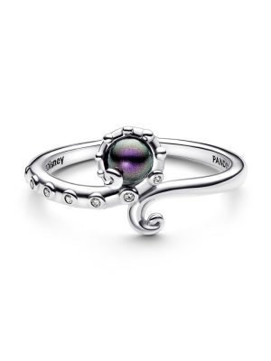 Pandora Ring - Disney The Little Mermaid octopus - 192697C01 925 Silber, Zirkonia lila