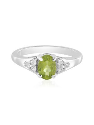 Peridot-Silberring