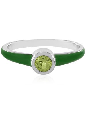 Peridot-Silberring