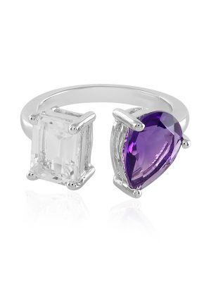 Sibirischer Amethyst-Silberring