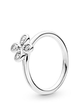 Pandora Ring - Four Petal Flower - 197967CZ 925 Silber silber