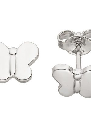 SIGO Kinder Ohrstecker Schmetterling 925 Sterling Silber Ohrringe Kinderohrringe