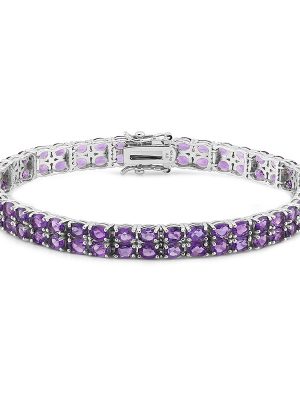 Amethyst-Silberarmband