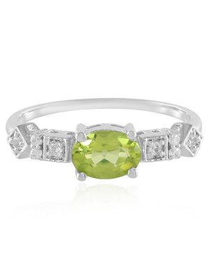 Peridot-Silberring