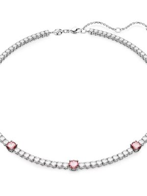 Swarovski Halskette - Matrix - 5666165 Metall, Zirkonia rosa