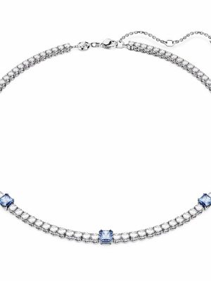 Swarovski Halskette - Matrix Tennis - 5666167 Metall, Swarovski Kristall blau