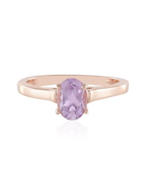 Lavendel-Amethyst-Silberring