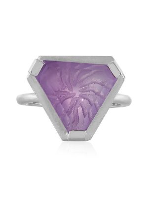 Lavendel-Amethyst-Silberring (MONOSONO COLLECTION)