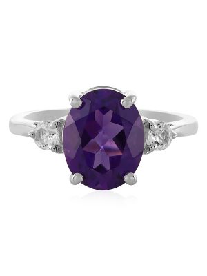 Sibirischer Amethyst-Silberring