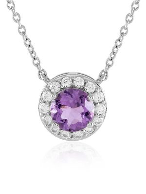 Amethyst-Silbercollier