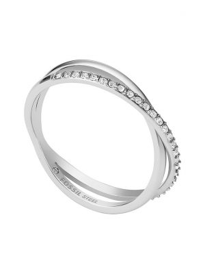 Fossil Damenring Sadie JF04078040 Edelstahl