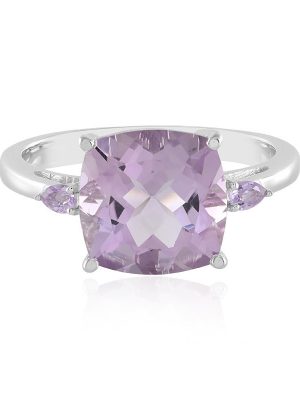 Lavendel-Amethyst-Silberring