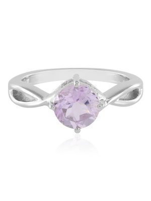 Lavendel-Amethyst-Silberring