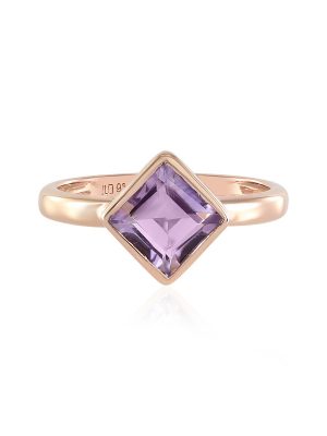 Lavendel-Amethyst-Silberring