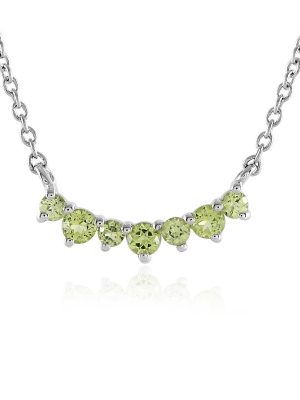 Peridot-Silbercollier