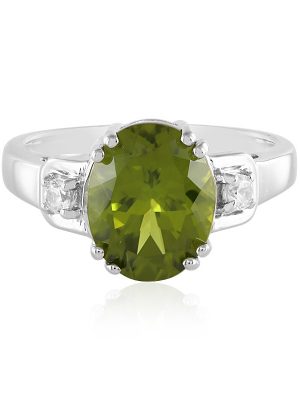 Peridot-Silberring