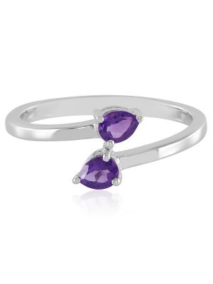 Sibirischer Amethyst-Silberring