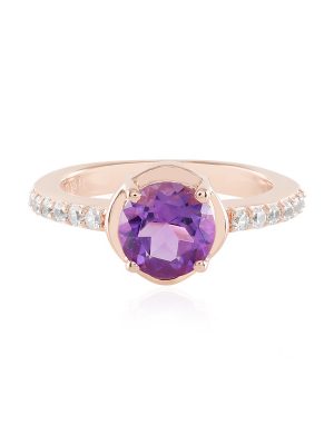 Sibirischer Amethyst-Silberring