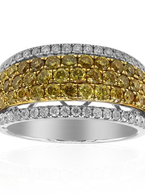 Gelber SI1 Brillant-Goldring (CIRARI)