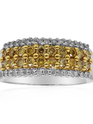 Gelber SI2 Brillant-Goldring (CIRARI)