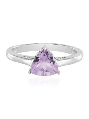 Lavendel-Amethyst-Silberring