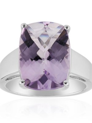 Lavendel-Amethyst-Silberring