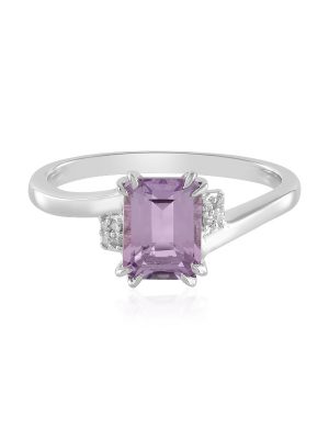 Lavendel-Amethyst-Silberring