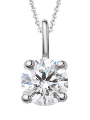 ONE ELEMENT Kettenanhänger 0.2 ct Diamant Brillant Anhänger aus 950 Platin, Damen Platin Schmuck