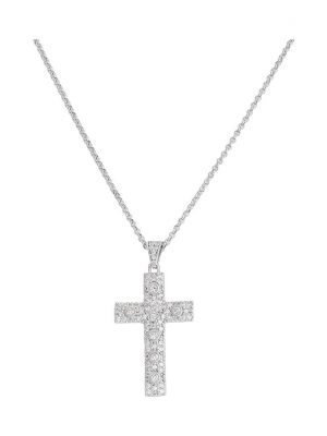 Amen Kette Cross CCZBB 925er Silber