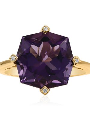 Amethyst-Goldring