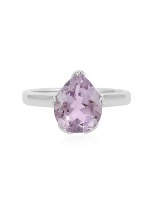 Lavendel-Amethyst-Silberring