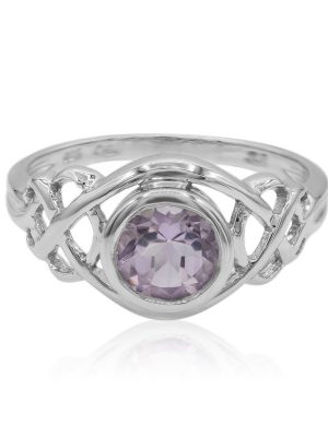 Lavendel-Amethyst-Silberring