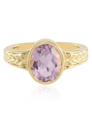 Lavendel-Amethyst-Silberring