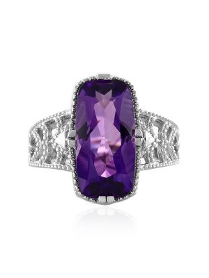 Marokkanischer Amethyst-Silberring