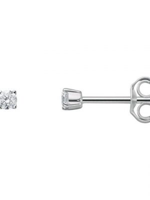 ONE ELEMENT Paar Ohrhänger 0.10 ct Diamant Brillant Ohrringe Ohrstecker aus 950 Platin, Damen Platin Schmuck