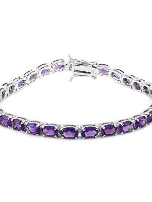 Sambia-Amethyst-Silberarmband